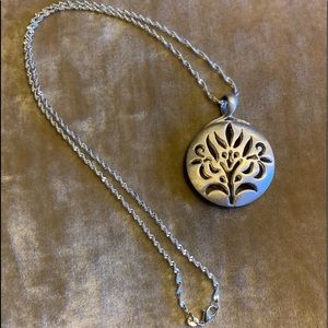 Water Wave Sterling Silver Chain Necklace Solid Rhodium Filagree,Scroll …